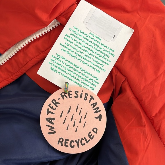 Anthropologie NWT BOBO CHOSES Colorblocked Retro Puffer Jacket/Vest size S. - Picture 9 of 10